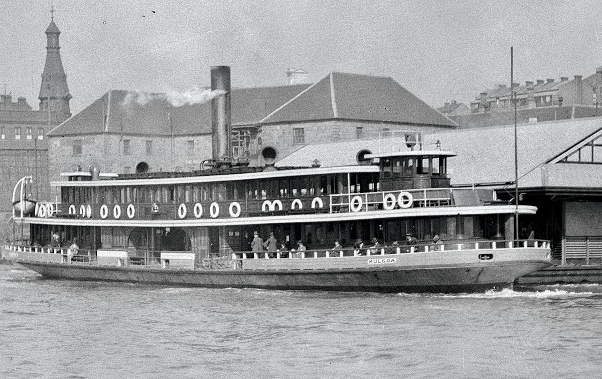 Sydney ferry KULGOA KULGOA in Circular Quay 1924