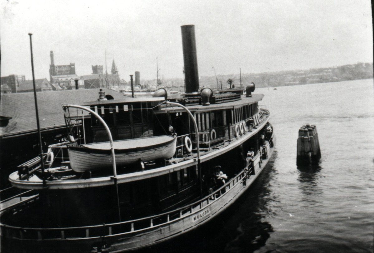 Sydney ferry KULGOA at Circular Quay 1920s