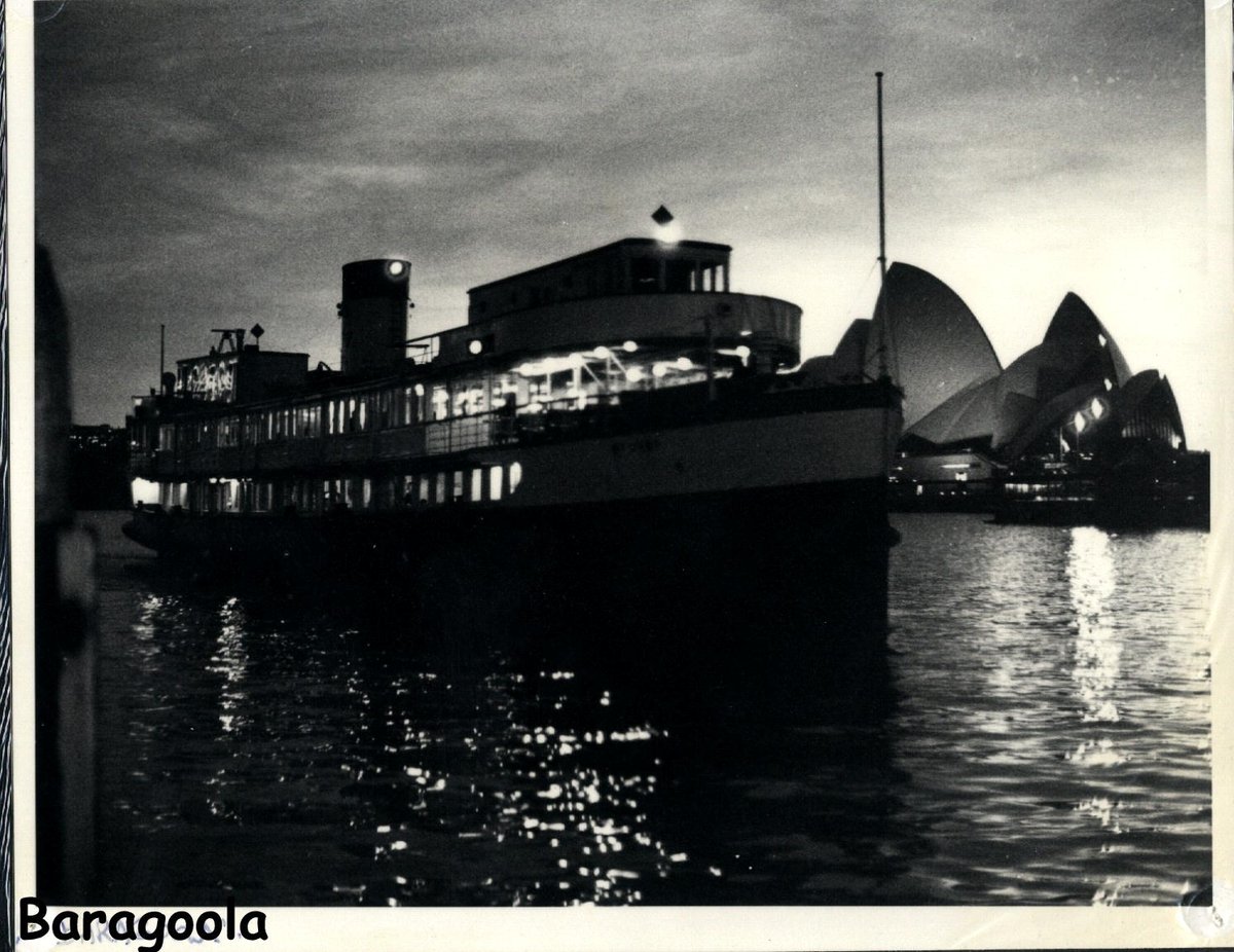 Sydney ferry BARAGOOLA berthing at Circular Quay June 1980
