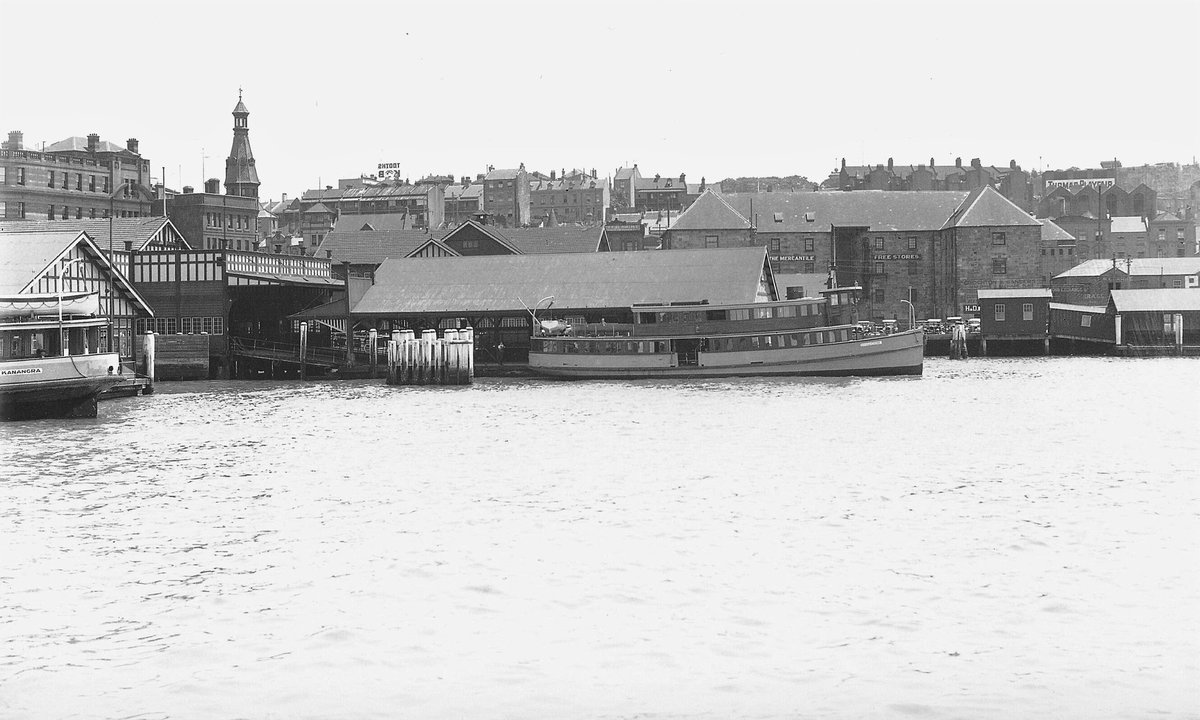 Sydney Ferries KANANGRA and ESTELLE STAR at Circular Quay 8 December 1935