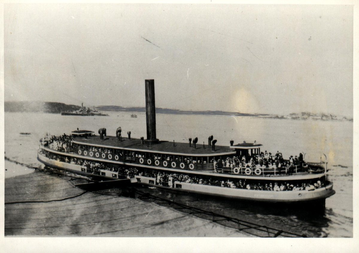 Sydney ferry KUTTABUL seen from HMS Hood (1924)