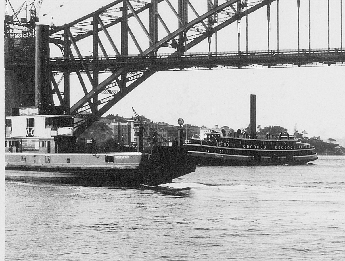 Sydney ferries KARA KARA and KUTTABUL, Sydney Harbour (1931)