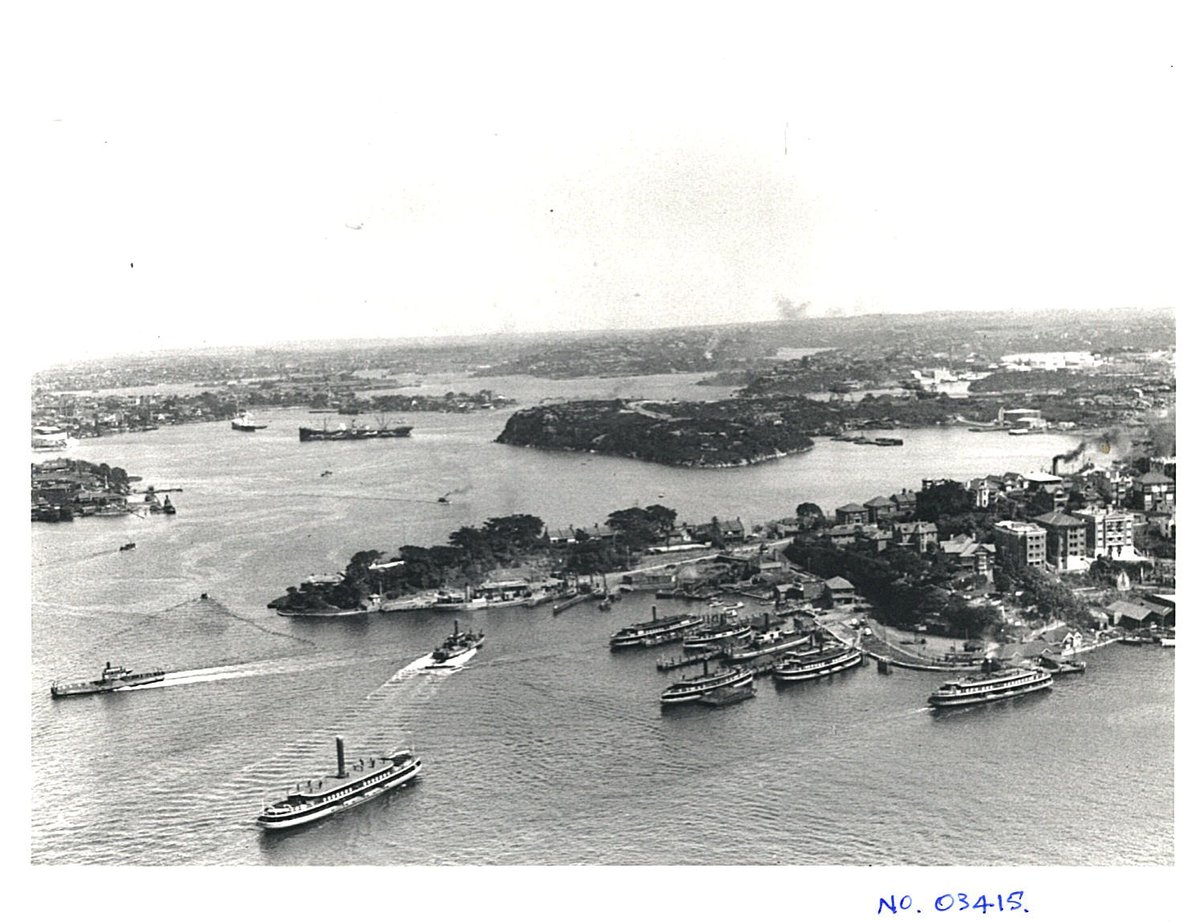 Sydney ferries at Gibraltar depot McMahons Point (c. 1930)
