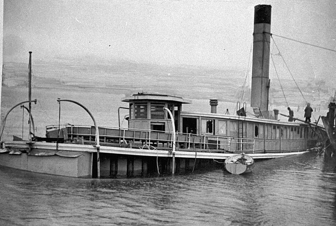 Former Sydney ferry KUTTABUL sunk after Japanese midget submarine attack on Sydney Harbour 1942