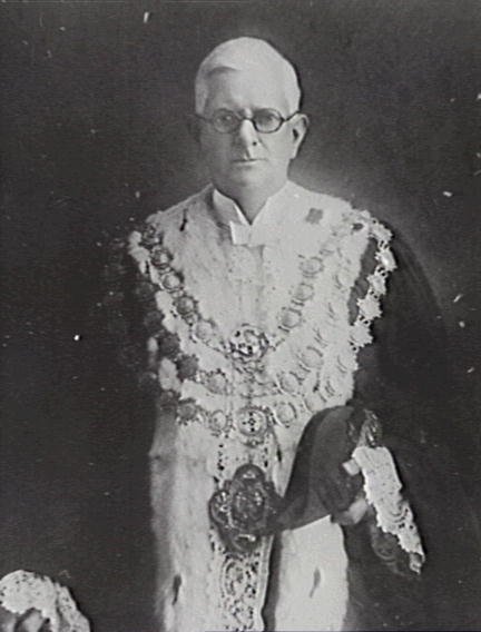 Alderman Alfred Livingstone Parker. (1930 - 1935) Lord Mayor, 1934. (Shown here in Lord Mayoral Robes), Sydney