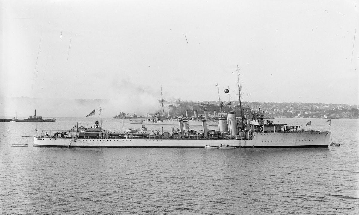 HMAS Anzac, Port Jackson, Sydney, c. 1925, Sydney Harbour