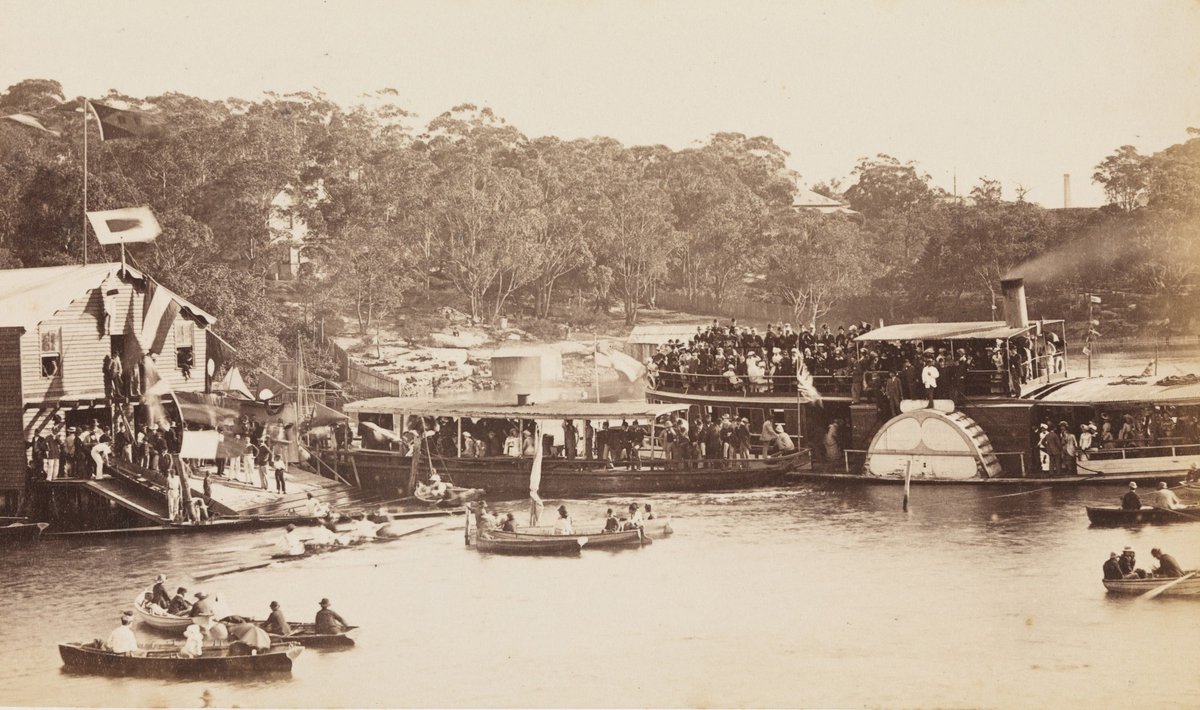 Balmain Rowing Sheds, Sydney, c. 1885