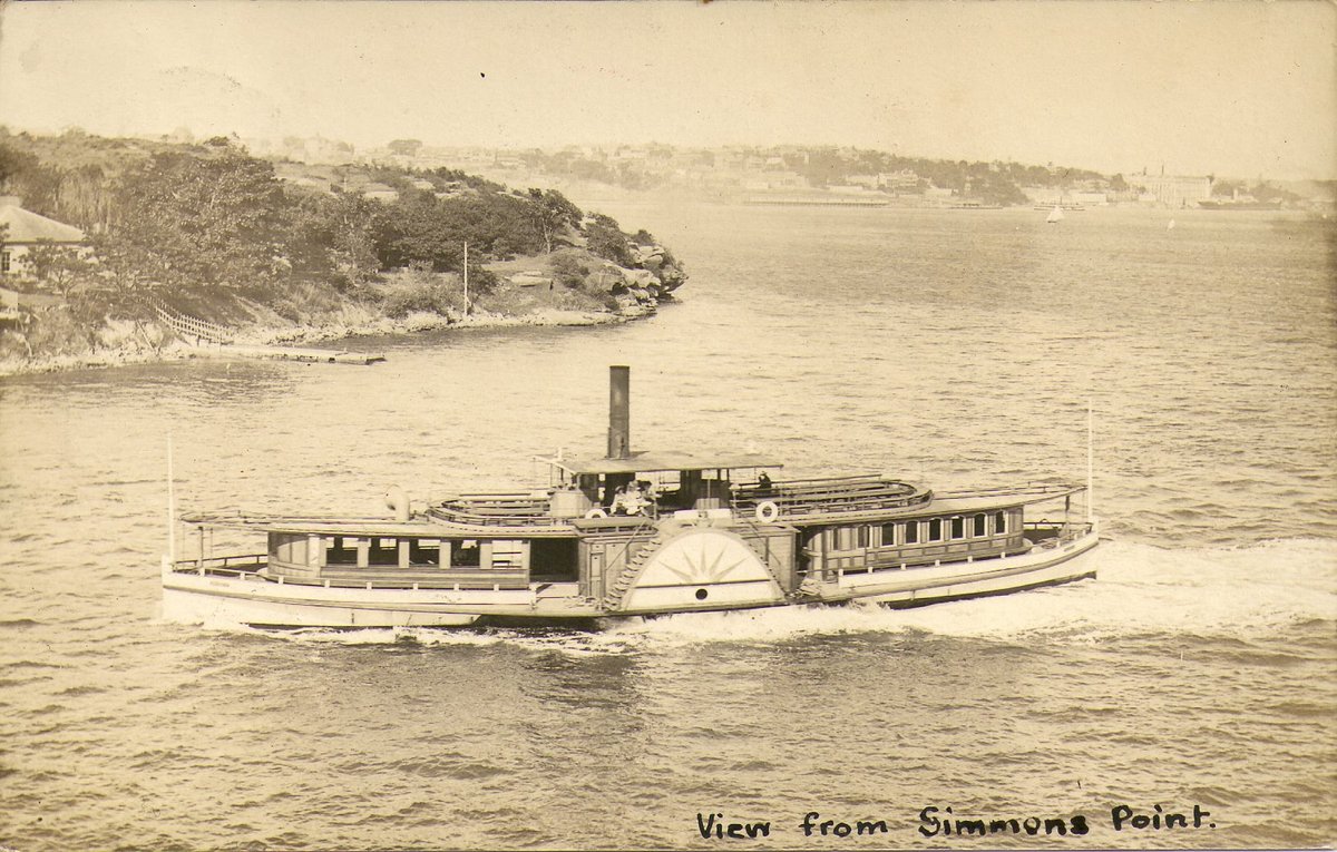 Sydney paddle steamer ferry probably LINCOLN, Balmain East (c. 1906)