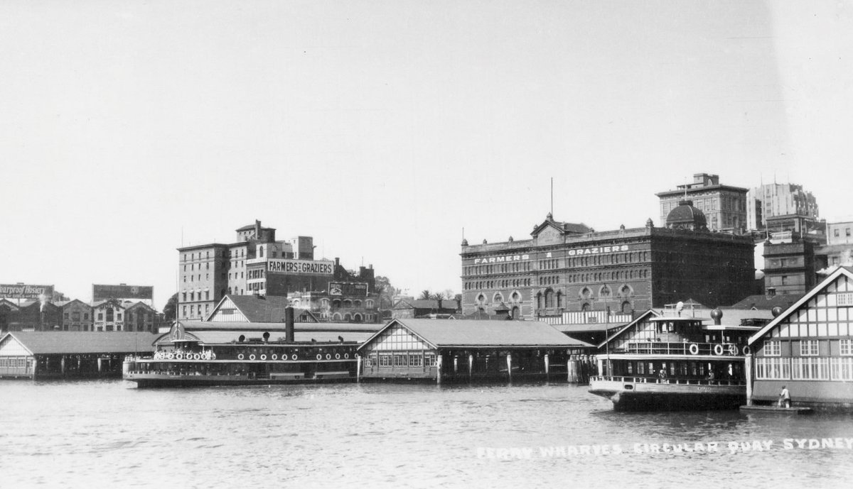 Sydney ferry KULGOA at Circular Quay (c. 1923)