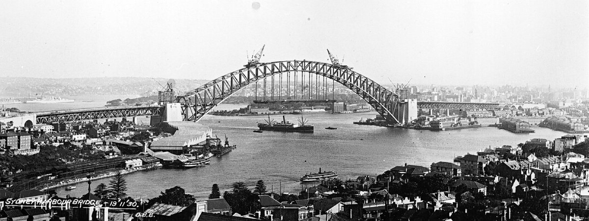 Lavender Bay and Sydney Harbour Bridge (1930)