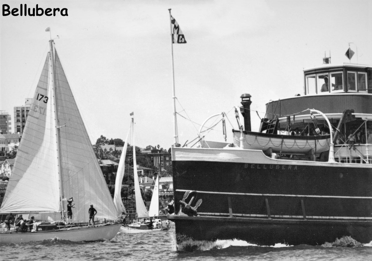 Sydney ferry BELLUBERA and yachts (1960–70)