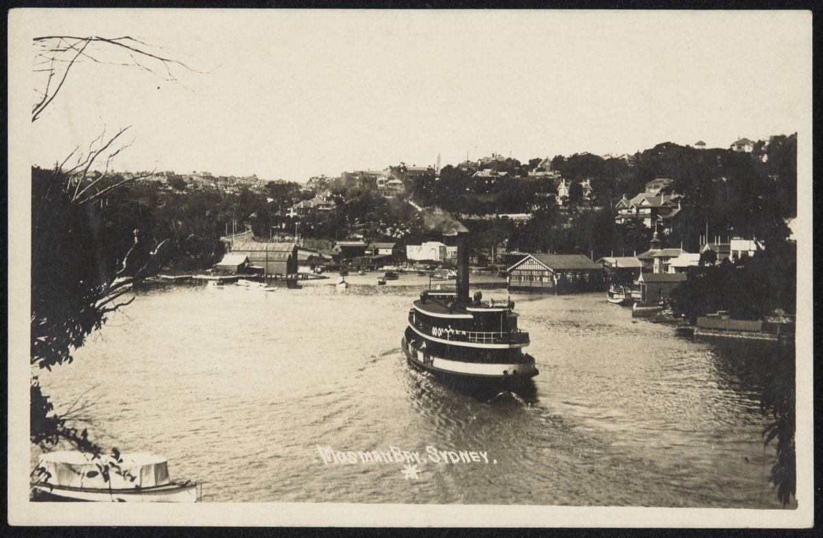 Sydney ferry KIRAWA or KANANGRA in Mosman Bay (1912–17)