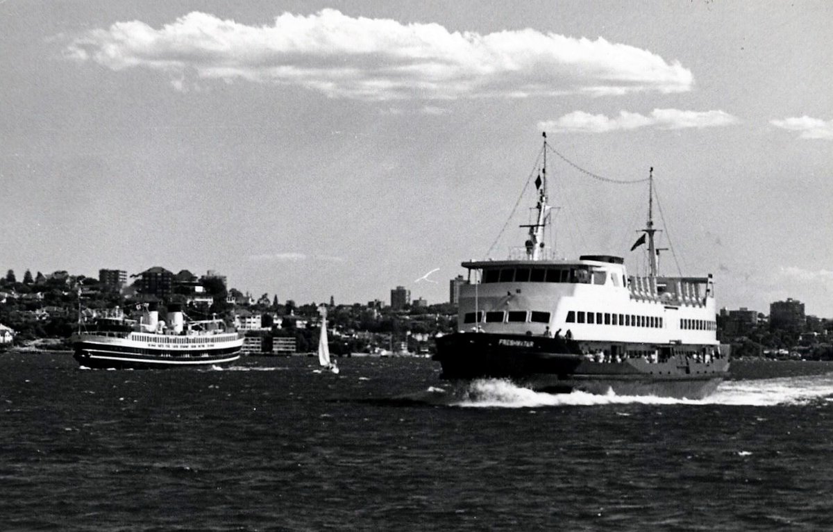 Sydney ferries SOUTH STEYNE and FRESHWATER (1991)