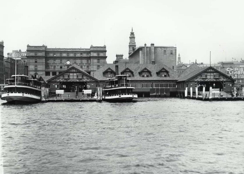 Early Sydney K-class ferries at Circular Quay (1900–20)