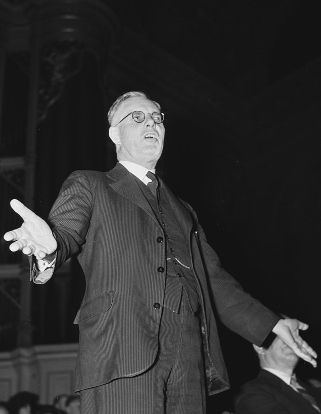John Curtin austerity speech SLNSW 1942, Sydney city centre