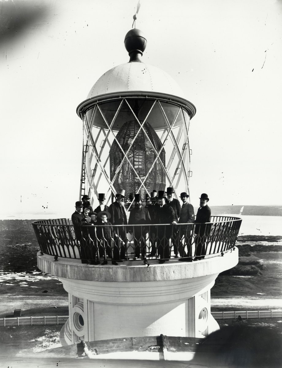Macquarie Lighthouse, lantern detail from old lighthouse, Vaucluse (c. 1883)