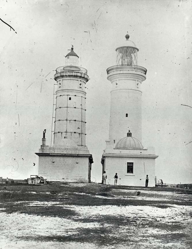 Macquarie Lighthouse old and new 2, Vaucluse (c. 1883)