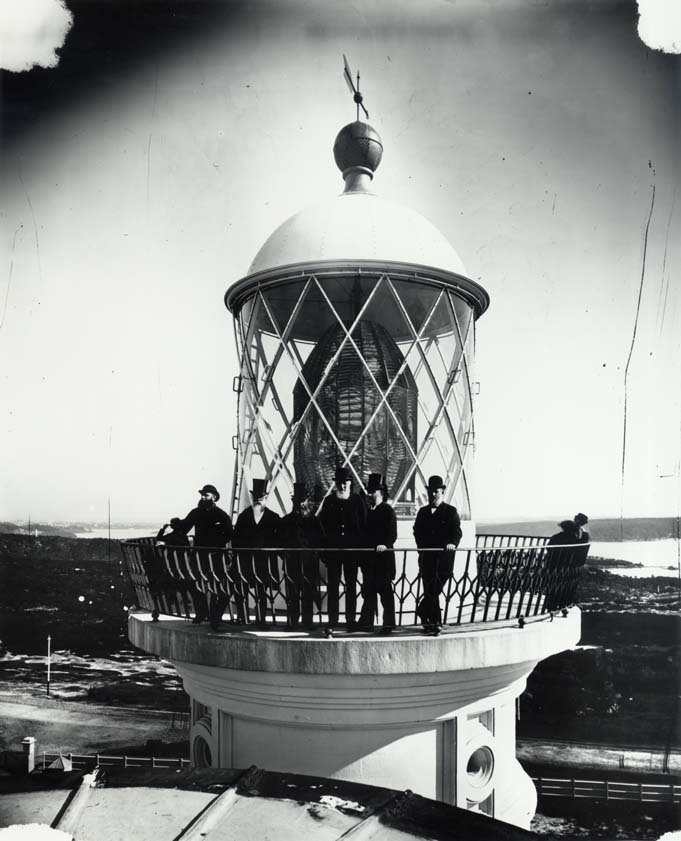 Macquarie Lighthouse, lantern detail from old lighthouse 2, Vaucluse (c. 1883)