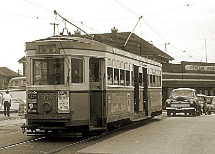 Sydney R class no 1923 at Sydenham, 20 November 1954