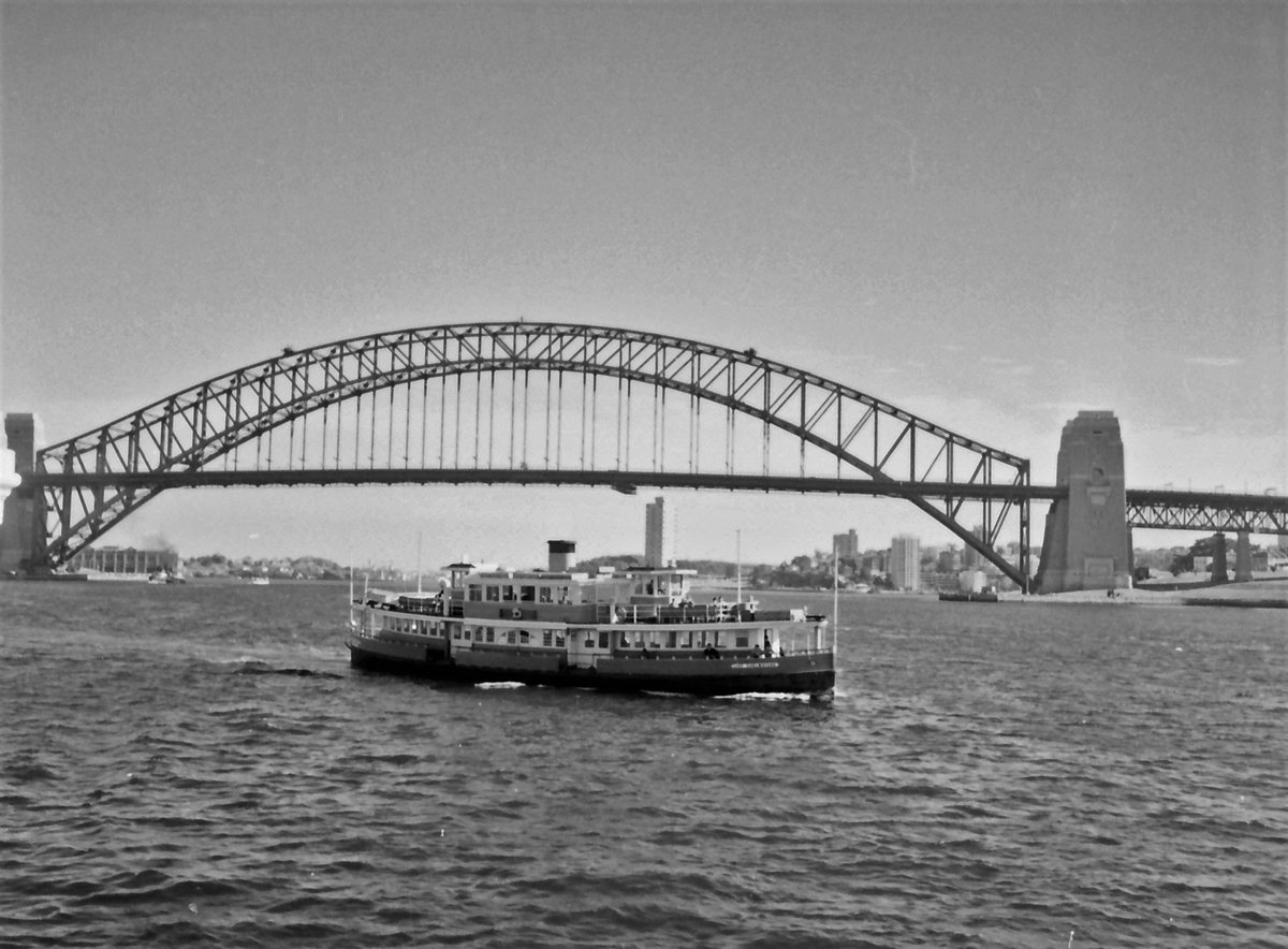 70-6 54 Cremorne Point ferry, Sydney, Australia 1970