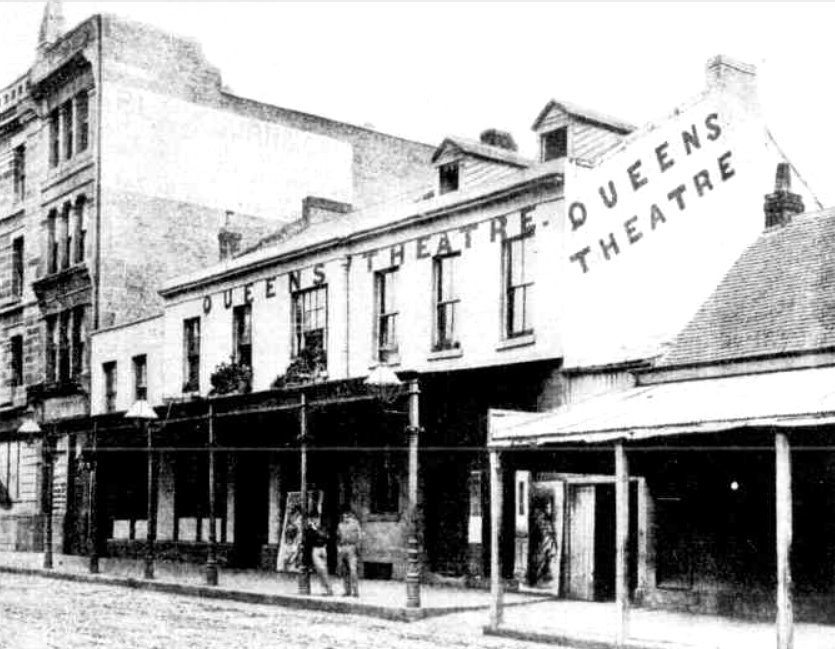 Queen's Theatre, Sydney, Sydney city centre (c. 1880)