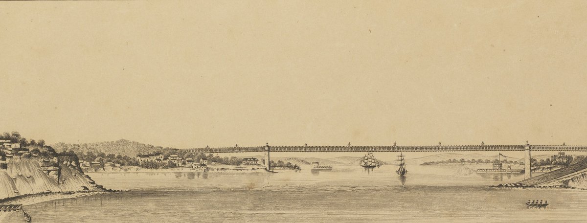 Sydney harbour Bridge 1857, Dawes Point