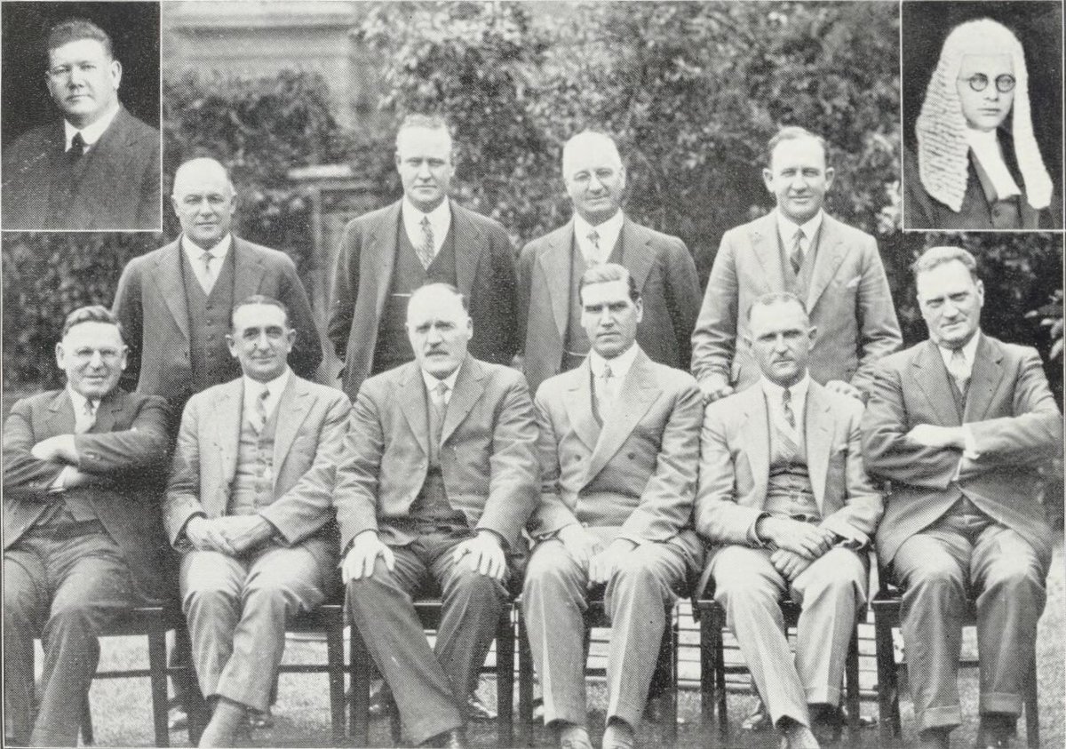Photographic compilation group portrait of the Ministry of New South Wales under Premier Jack Lang, published in the Sydney Harbour Bridge opening programme, 19 March 1932