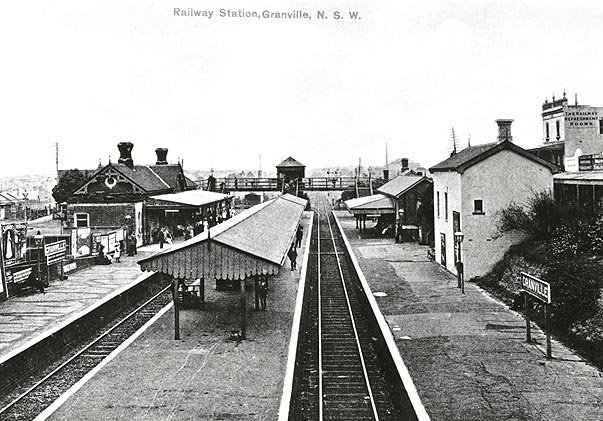 Railway Station - Granville, 1890 (c. 1890)
