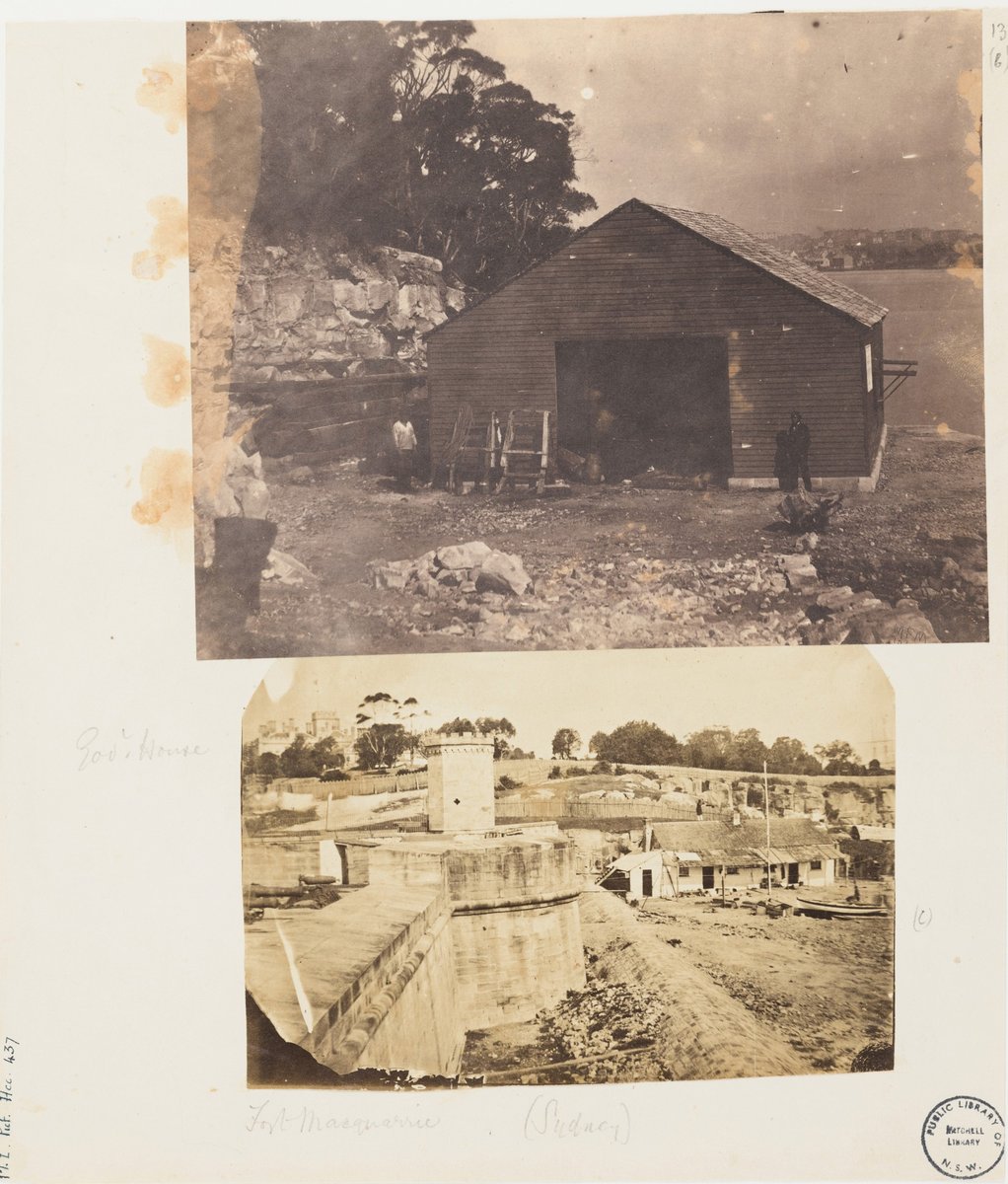 Fort Macquarie and Bennelong Point slnsw, Sydney city centre (c. 1859)