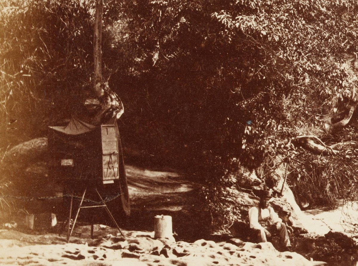 Outdoor darkroom, Sydney slnsw, Sydney Harbour (c. 1879)