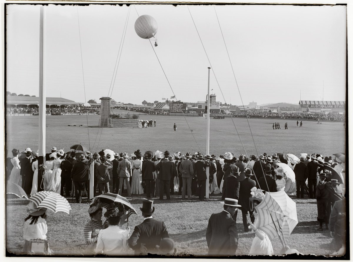 Balloon, Commonwealth Celebrations 1901 slnsw, Moore Park