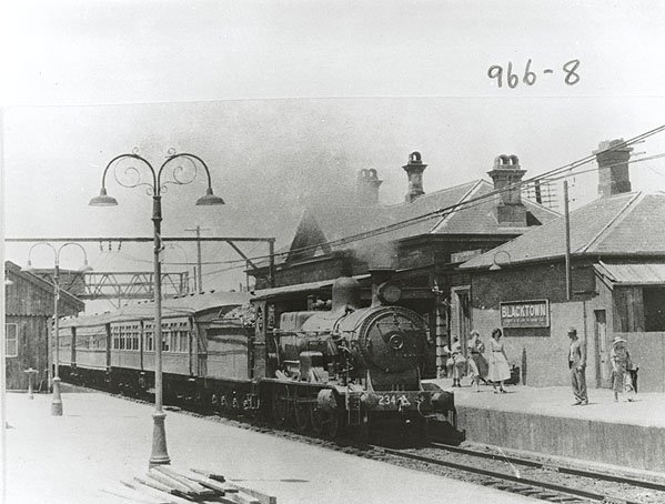 Blacktown railway station 1955