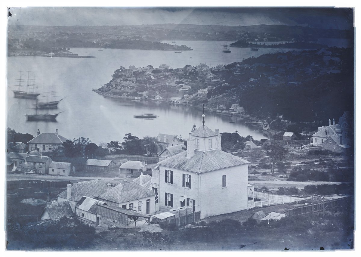 North Sydney and Sydney Harbour, by C Bayliss B Holtermann, 1875, XR 45a positive