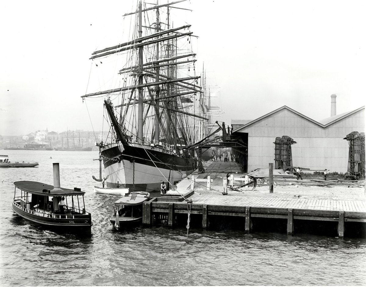 Looking south across Pyrmont Bay (c. 1904)