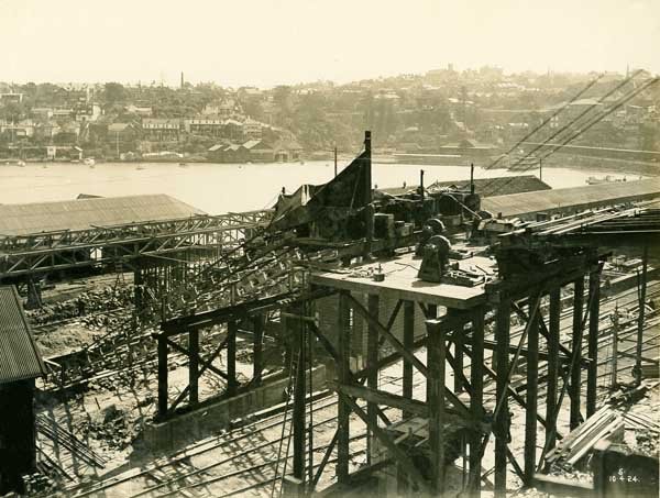 Lavender Bay Station - under construction, Milsons Point (1924)
