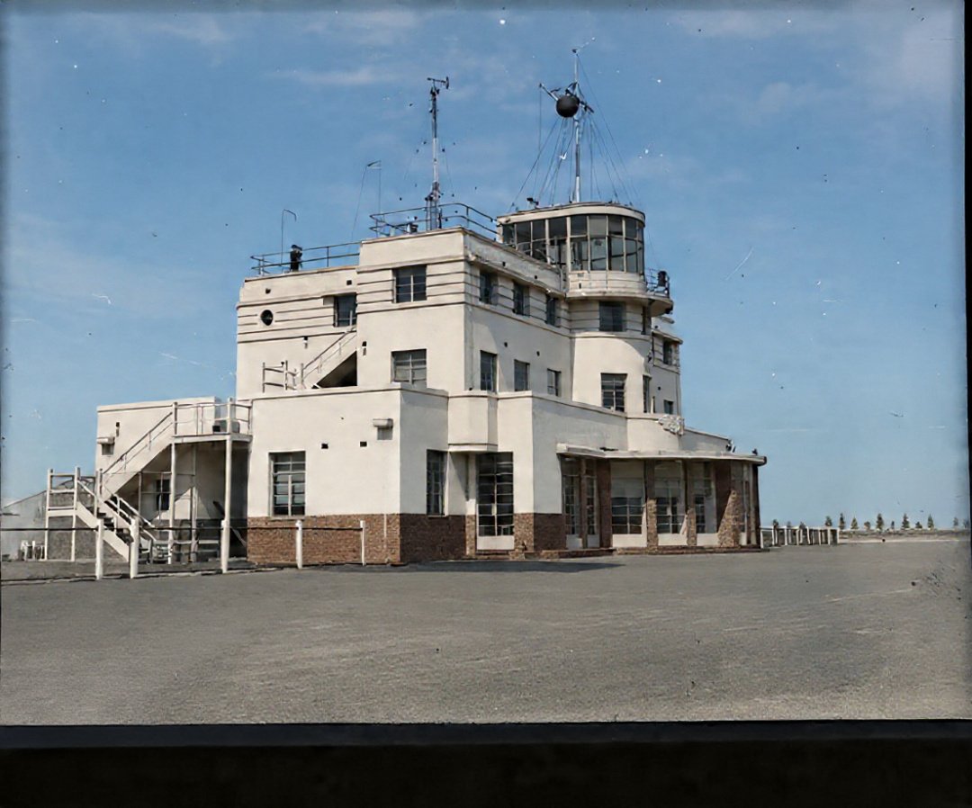 Control tower taken for Building Publishing Co colour, Mascot (1941)