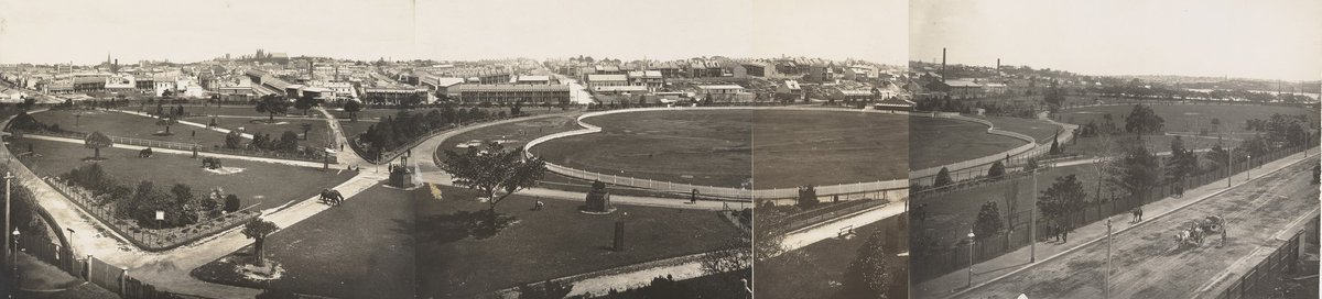 Wentworth Park Panorama c. 1920, Glebe