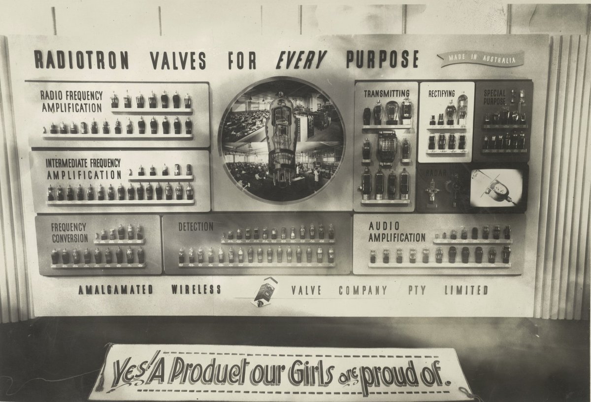 AWA valve display, Sydney (1930)