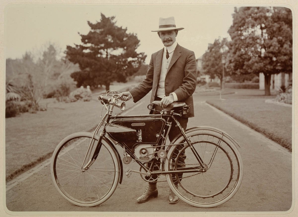 Early Motosacoche motorcycle, c. 1908