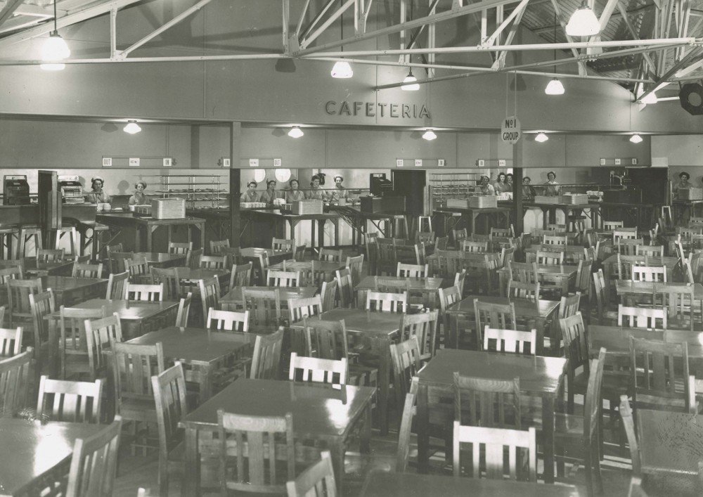 Chullora Railway Canteen - dining room, Bankstown (1944)