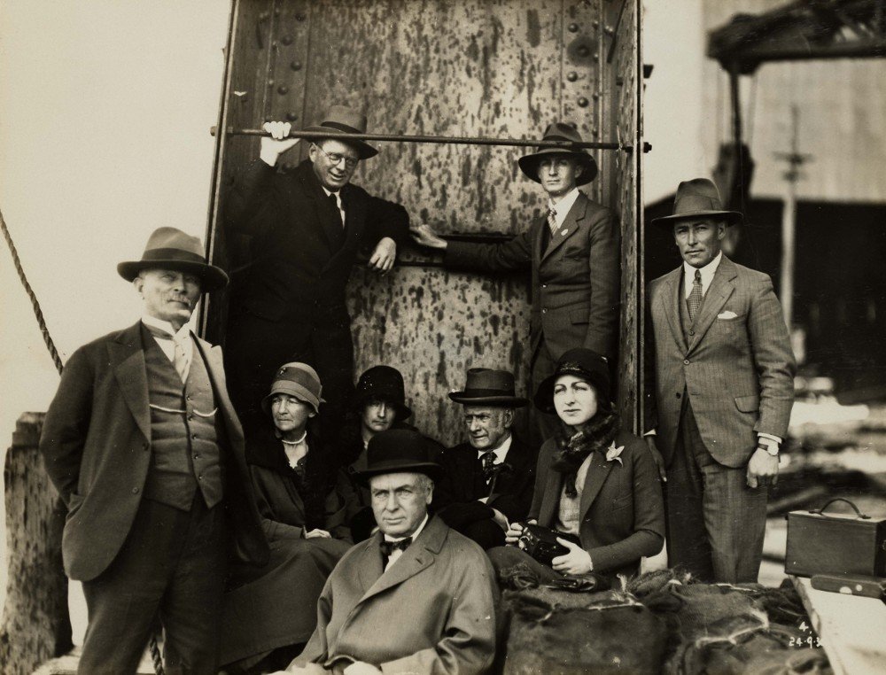 Dr Bradfield and Party, Sydney Harbour (1930)