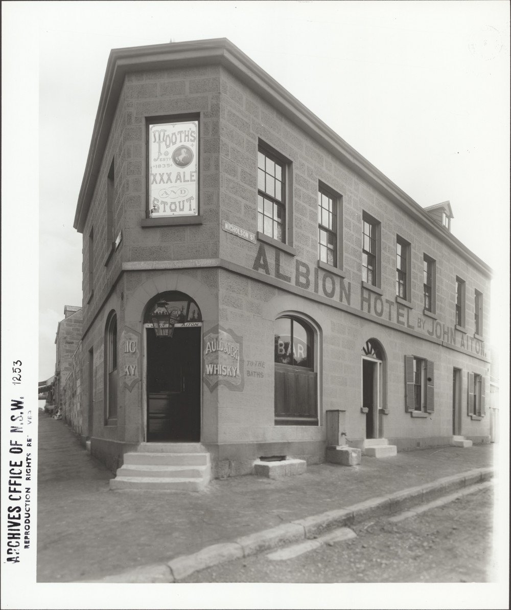 Albion Hotel, corner Darling and Nicholson Streets, Balmain (1898)