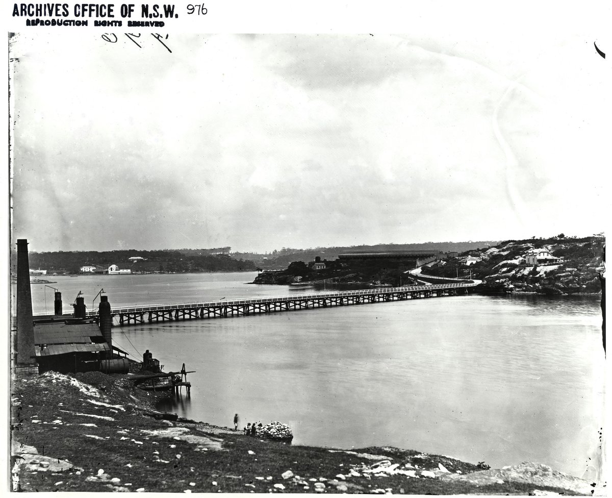 First Glebe Island Bridge, Glebe (NSW), c. 1899