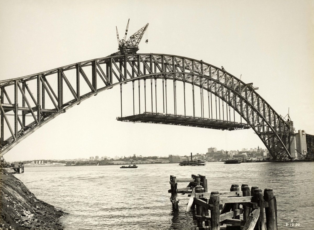 Sydney Harbour Bridge - View from Milsons Point (c. 1930)