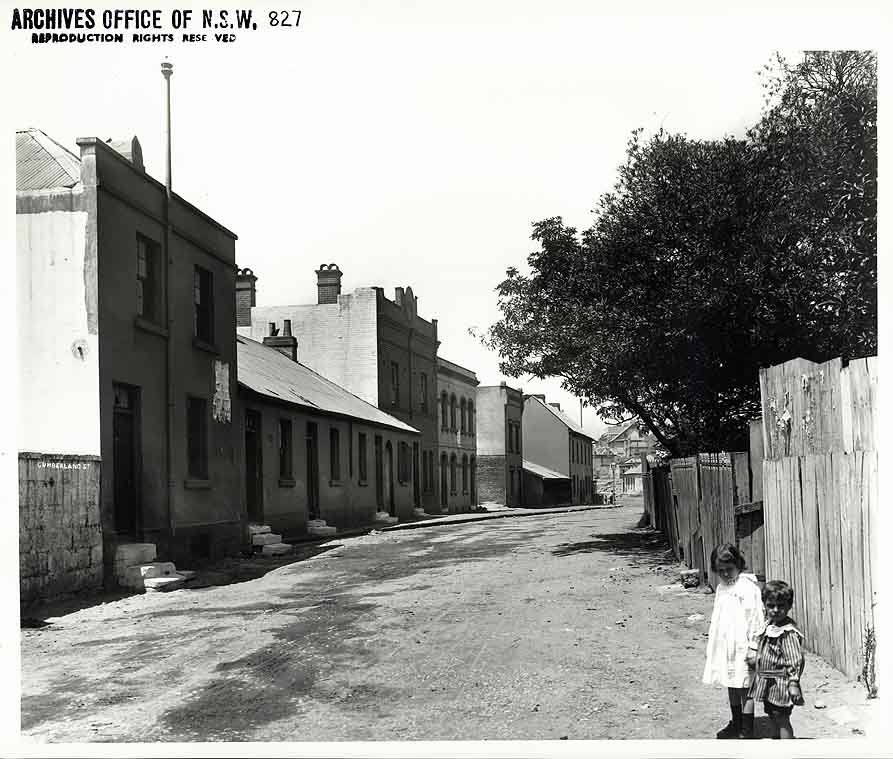 Cumberland Street, The Rocks (1901)