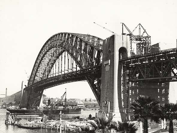 Sydney Harbour Bridge - View from Jeffrey Street (c. 1931)