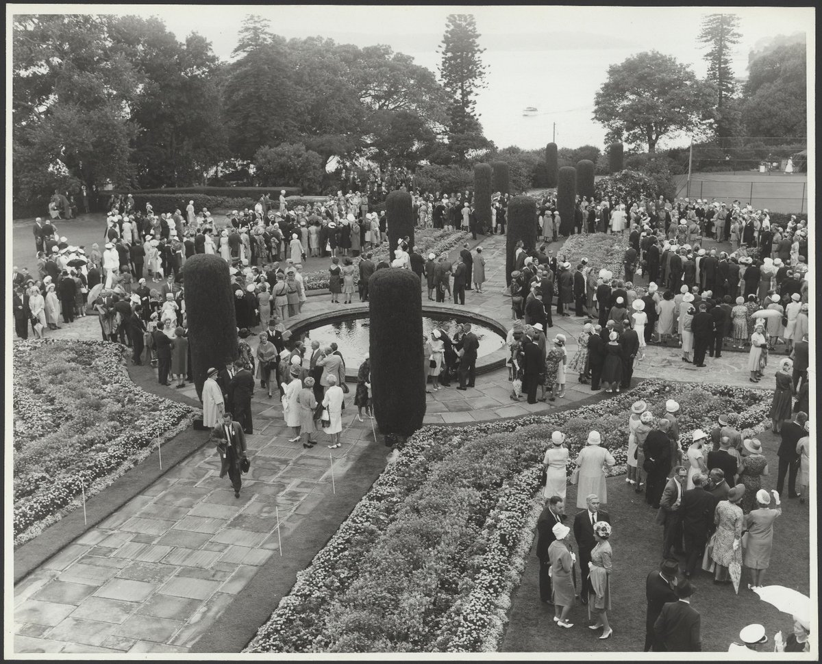 Royal visit 1963 - Garden Party at Government House, Sydney NSW, Sydney city centre (c. 1963)