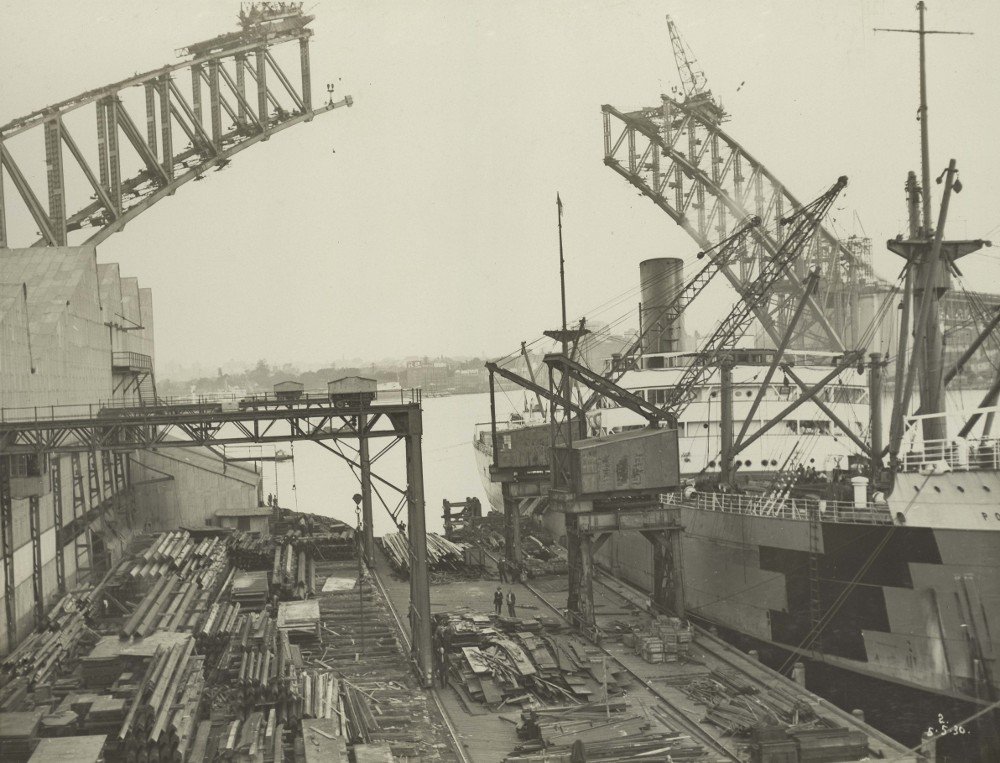 View from Wharf at Milsons Point (c. 1930)
