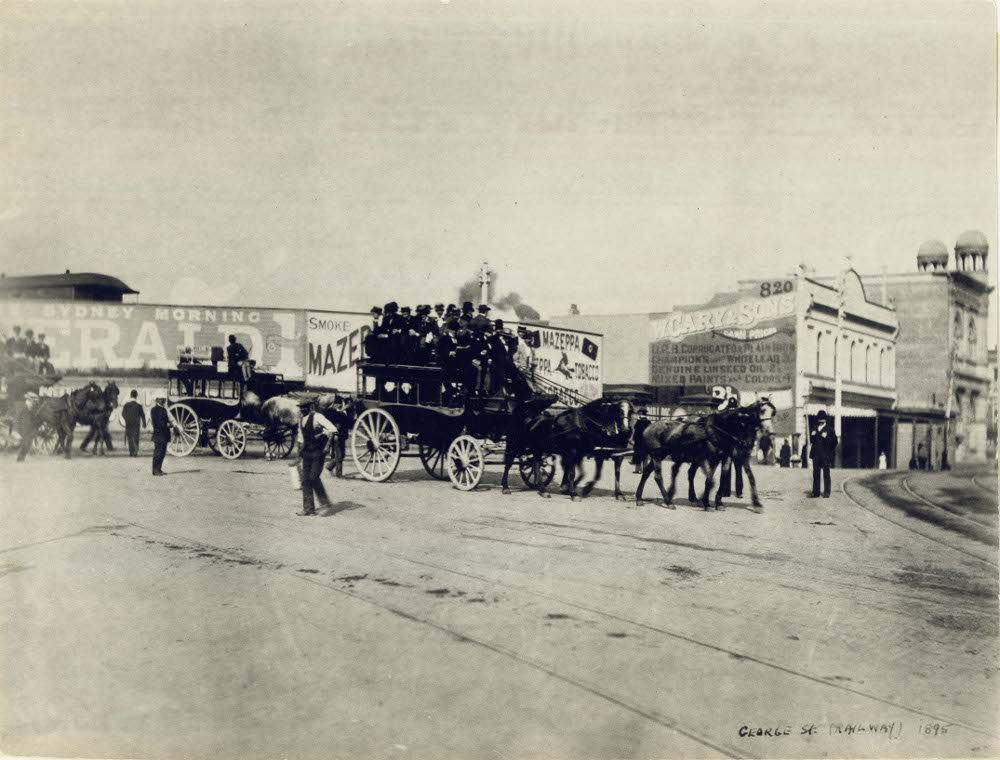 Old Sydney Railway Station, c.1895, Sydney city centre (c. 1895)