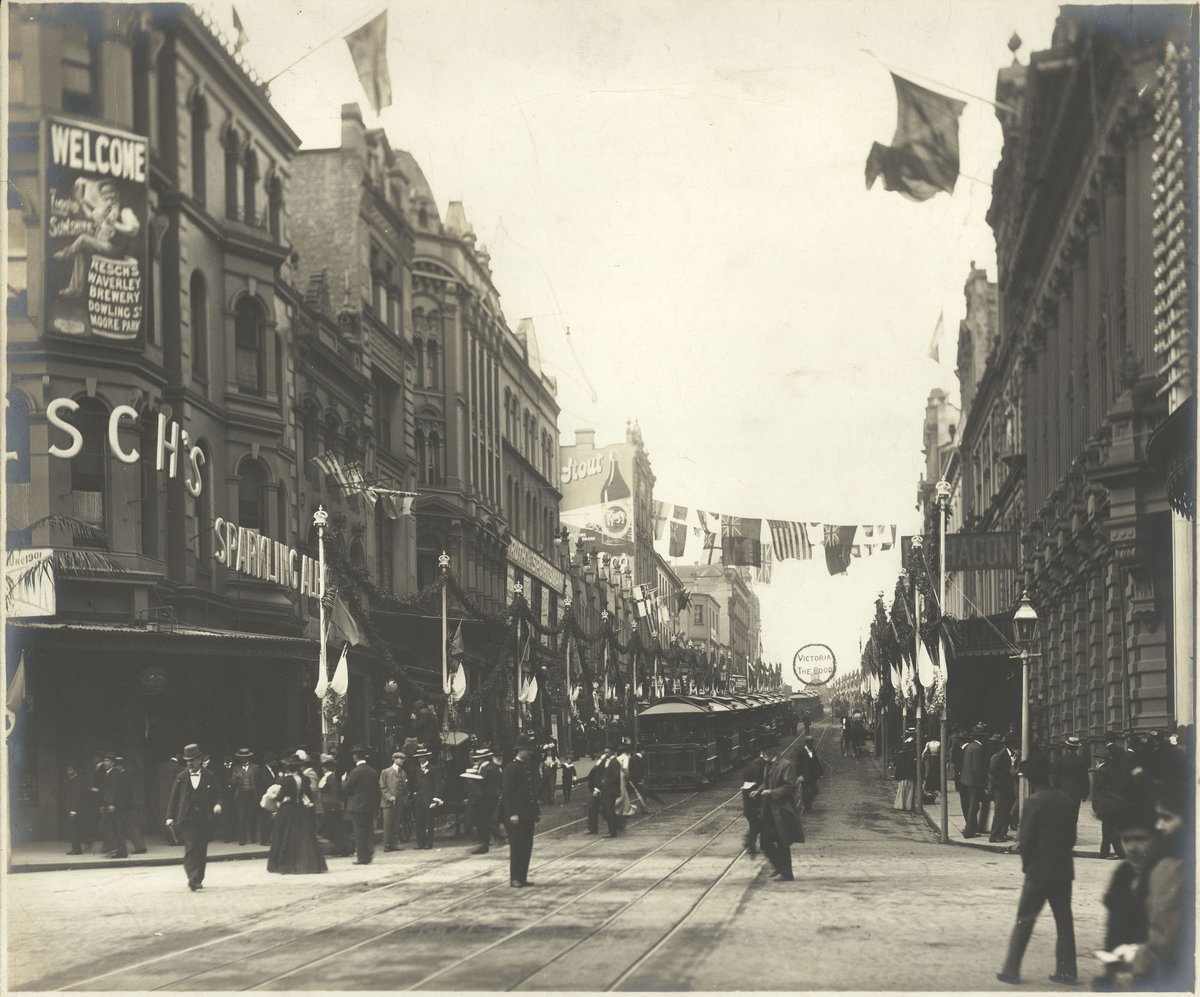 Royal visit decorations, Sydney, Sydney city centre (1901–05)